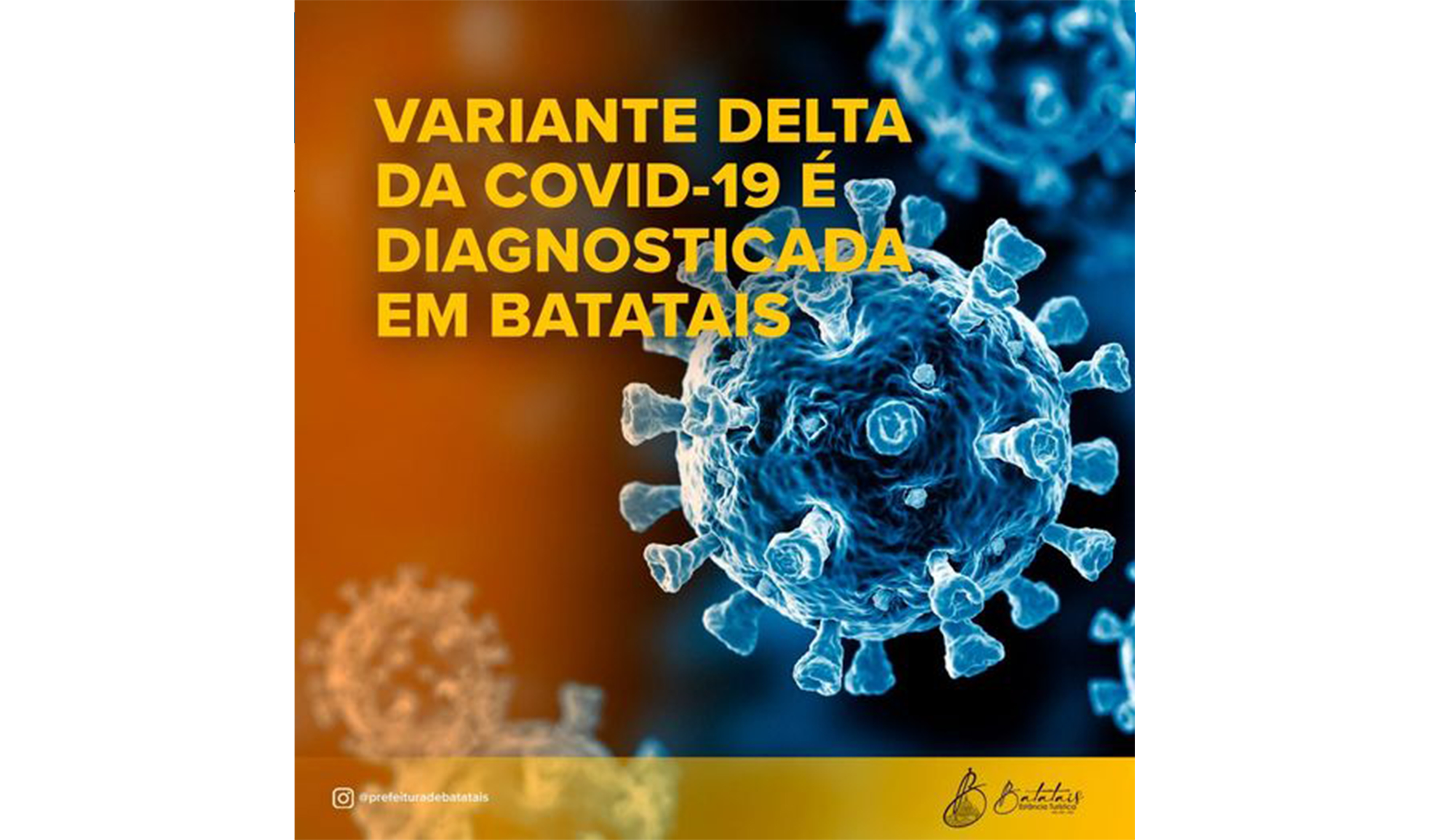 Variante Delta da Covid-19 é diagnosticada em Batatais