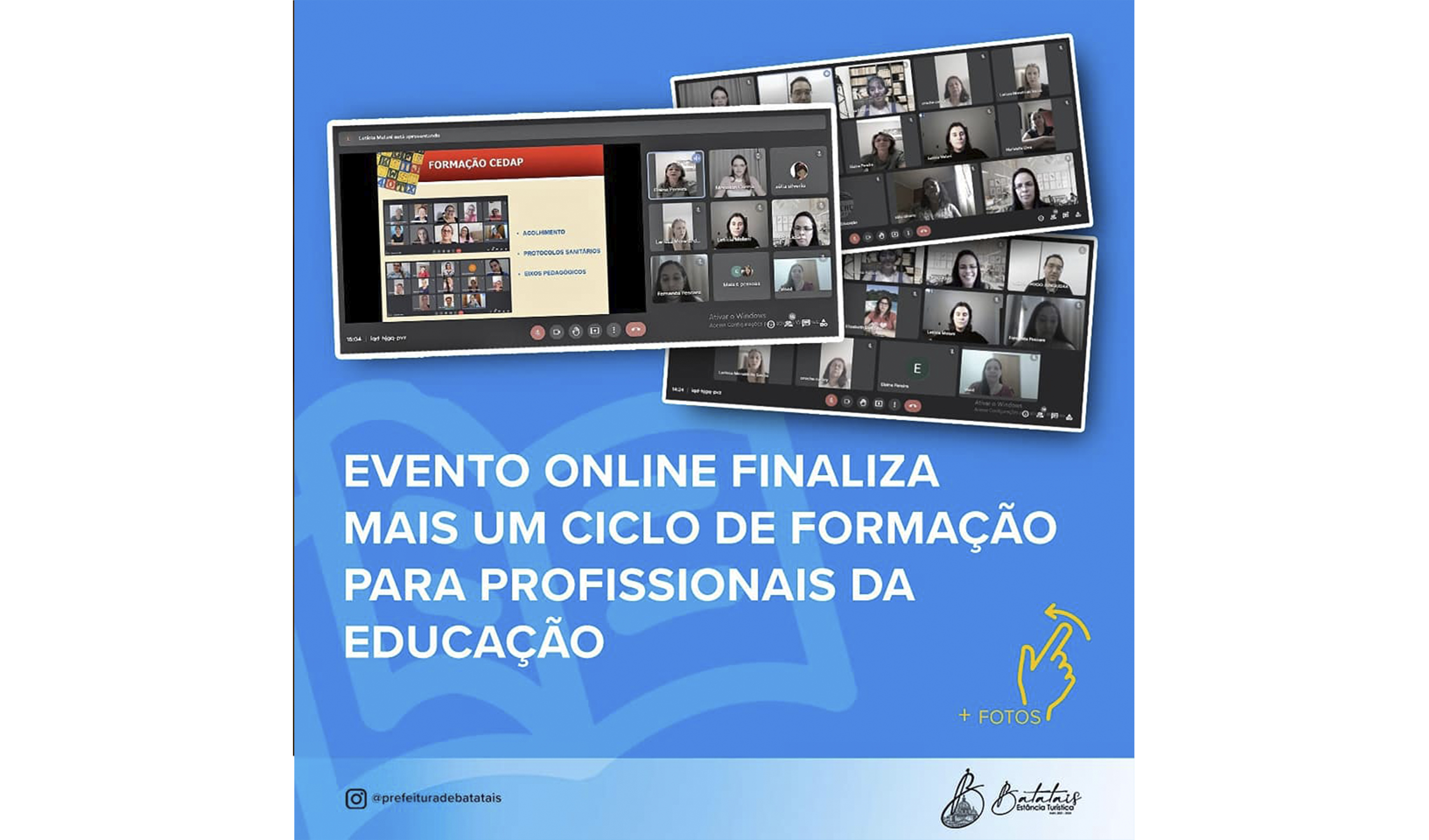 Evento on-line finaliza mais um ciclo de formação para profissionais da educação