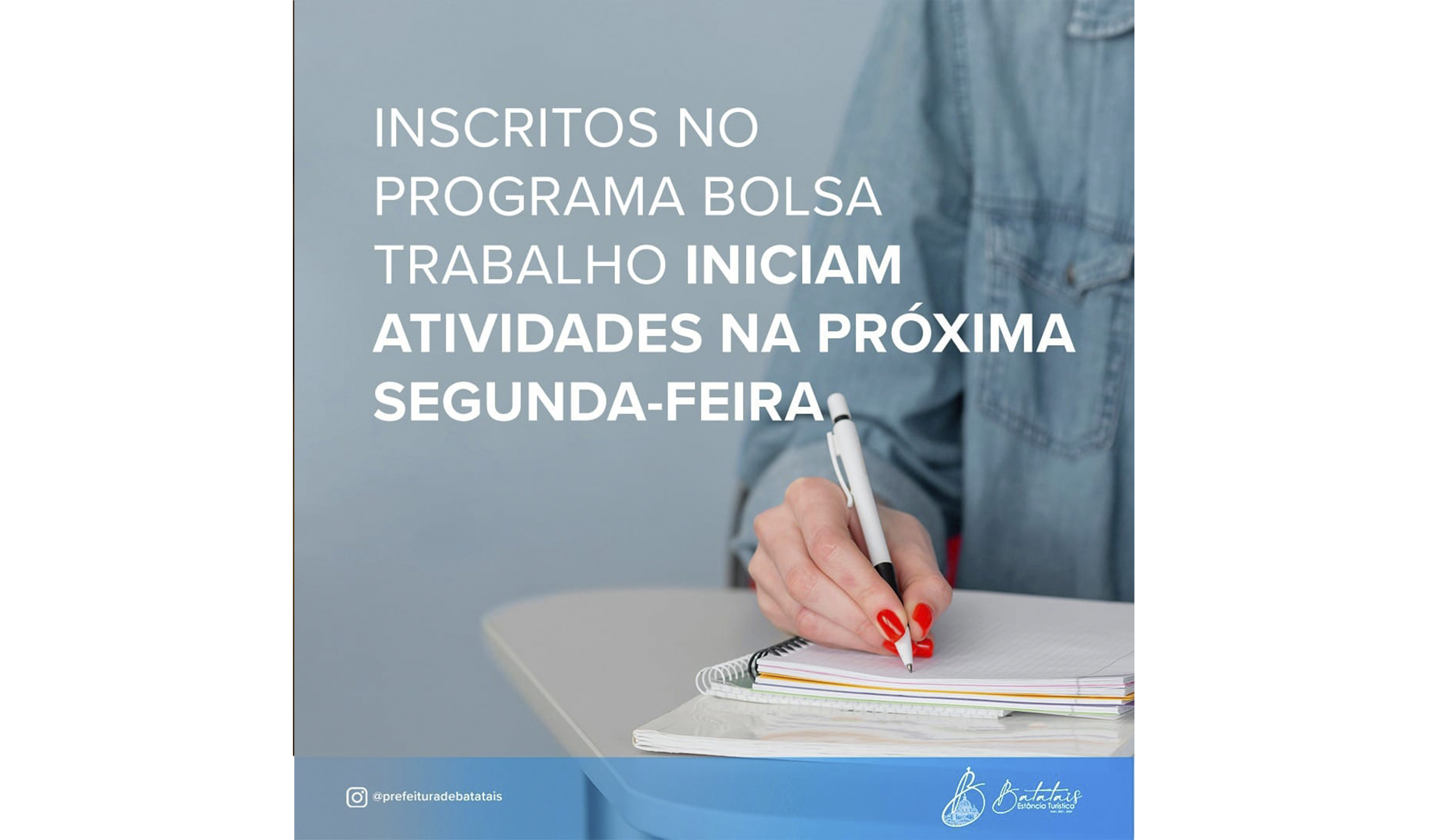 Inscritos no Programa Bolsa Trabalho iniciam atividades na próxima segunda-feira