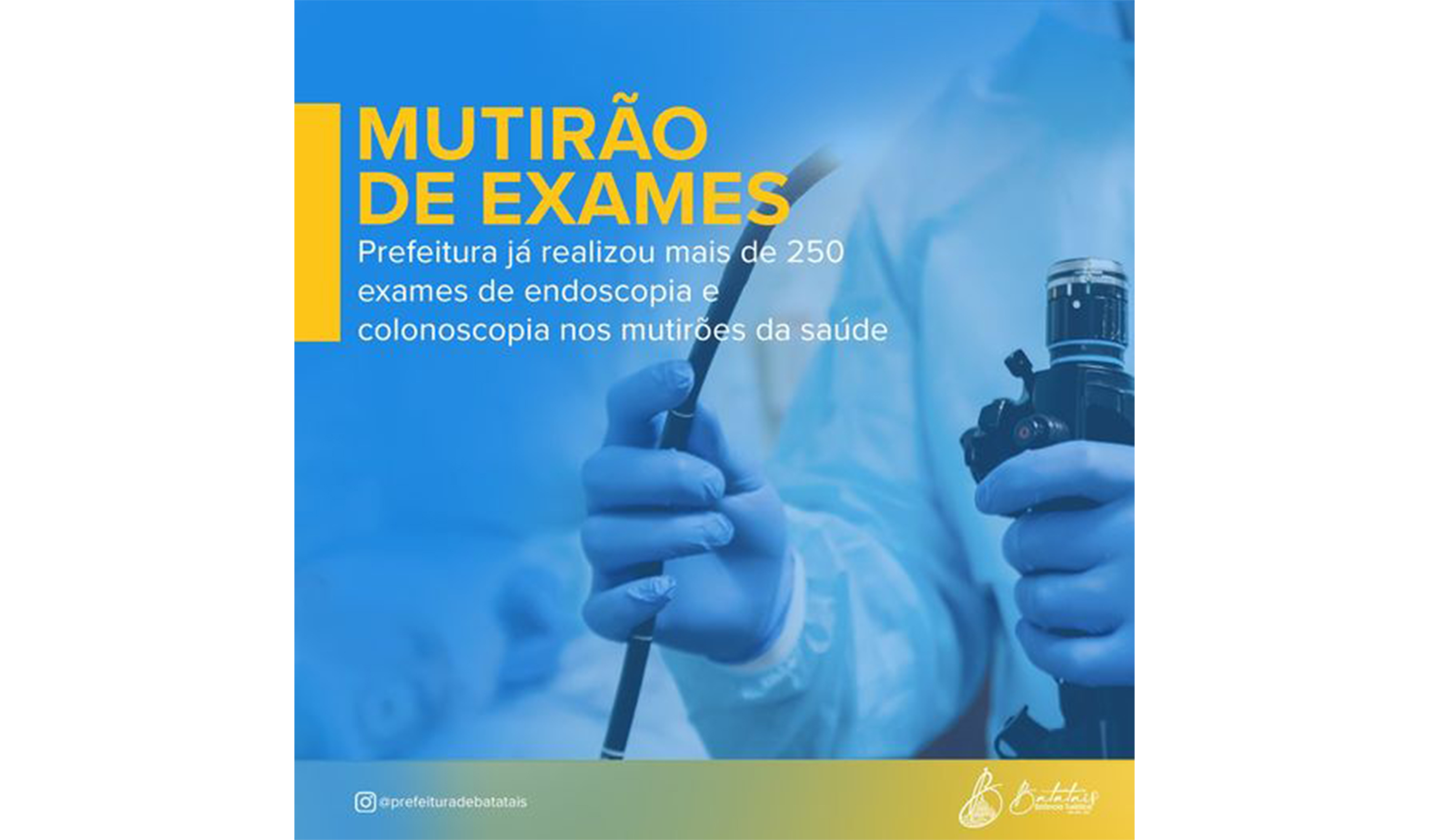 Desde o mês de julho a Administração Municipal está realizando o Mutirão de Exames de endoscopias digestivas e colonoscopias.