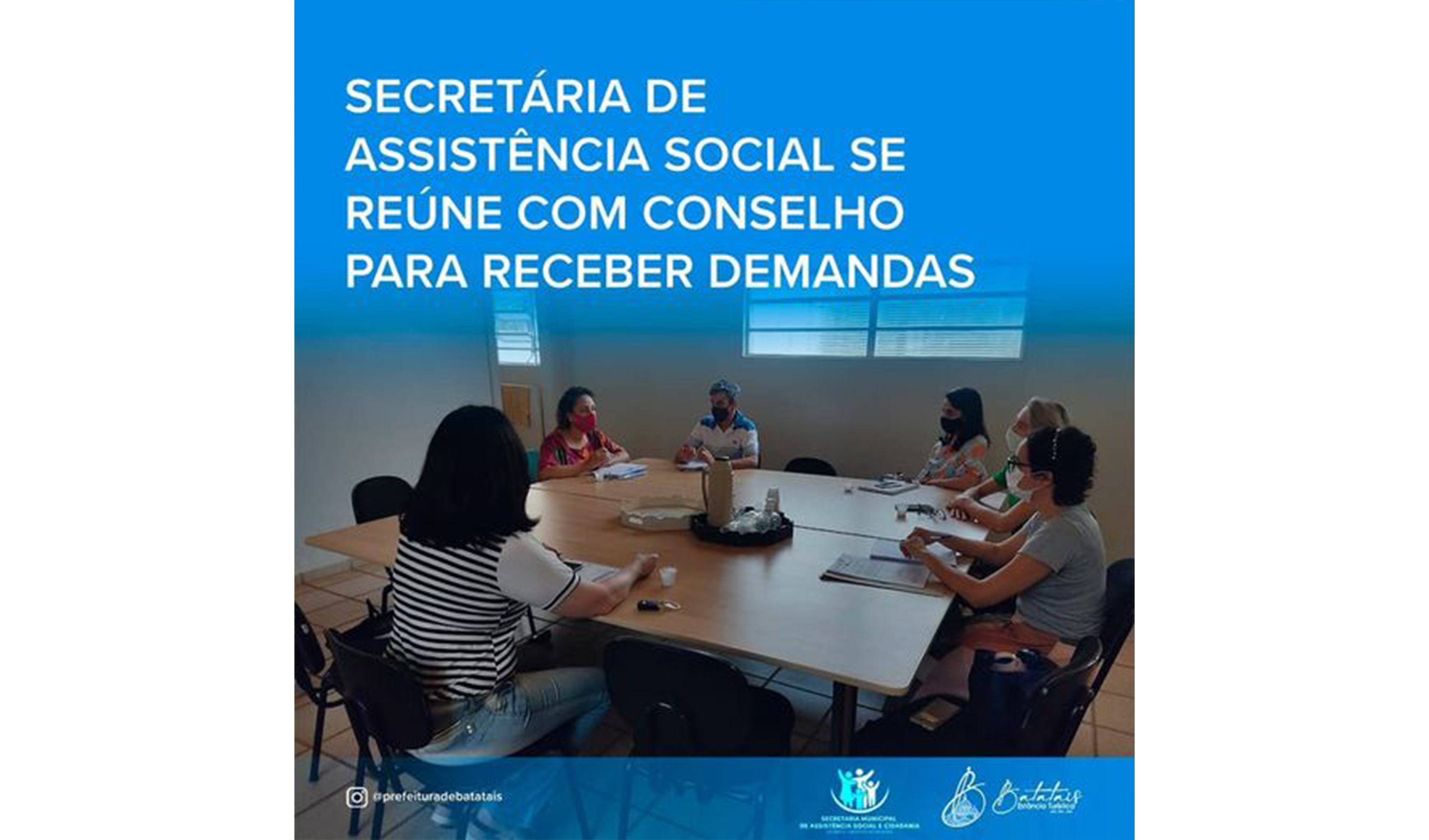 Secretária de Assistência Social se reúne com conselho da área para receber demandas.