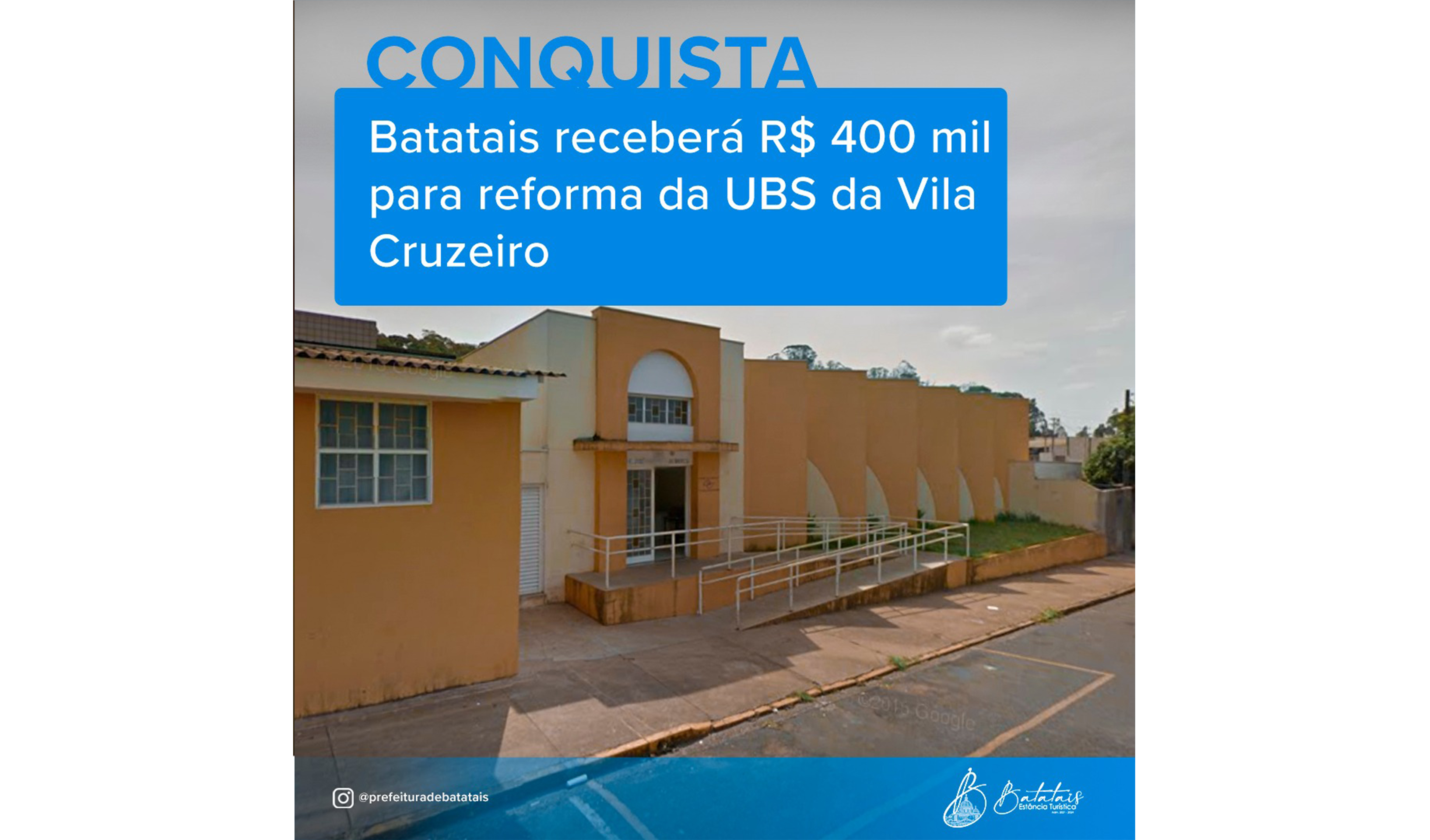 Batatais receberá R$ 400 mil para reforma da UBS da Vila Cruzeiro.