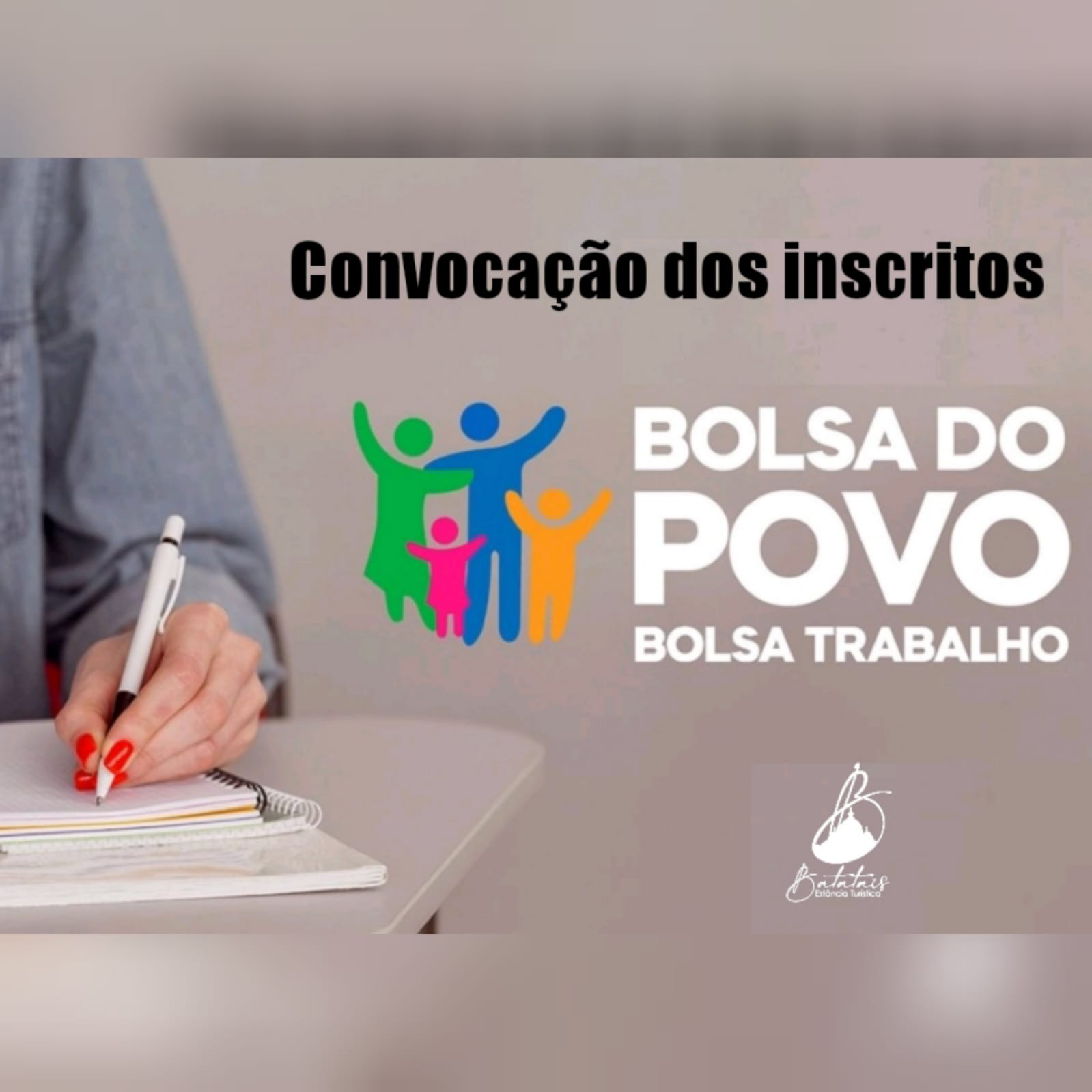 Convocação dos inscritos no Programa Bolsa Trabalho,