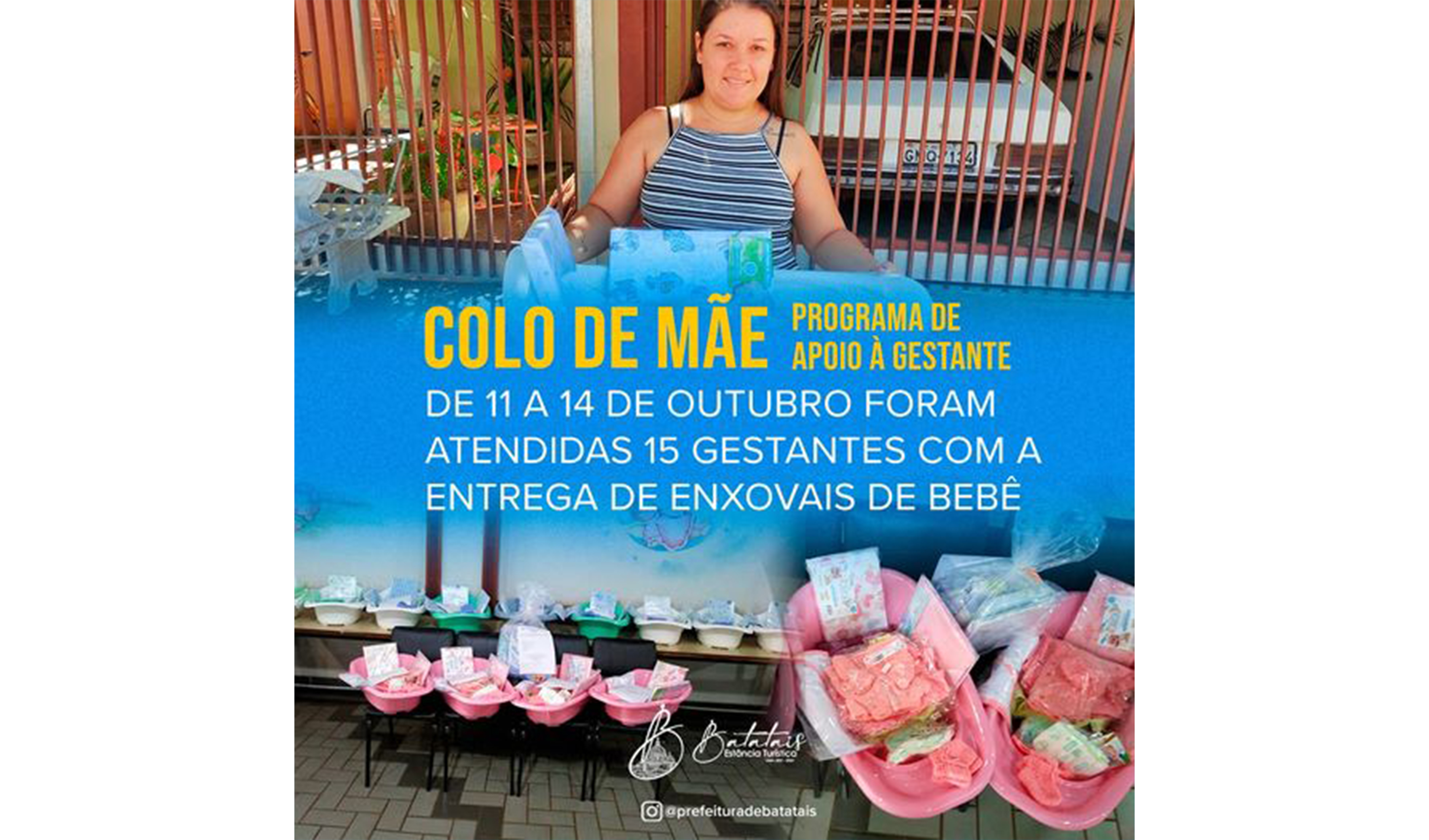 Programa de apoio à Gestante Colo de Mãe.