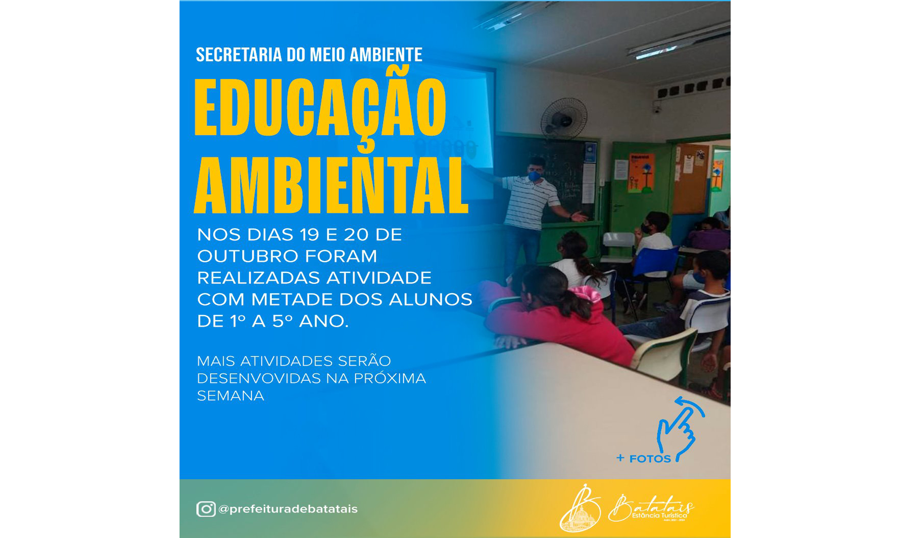 Educação Ambiental nas escolas.