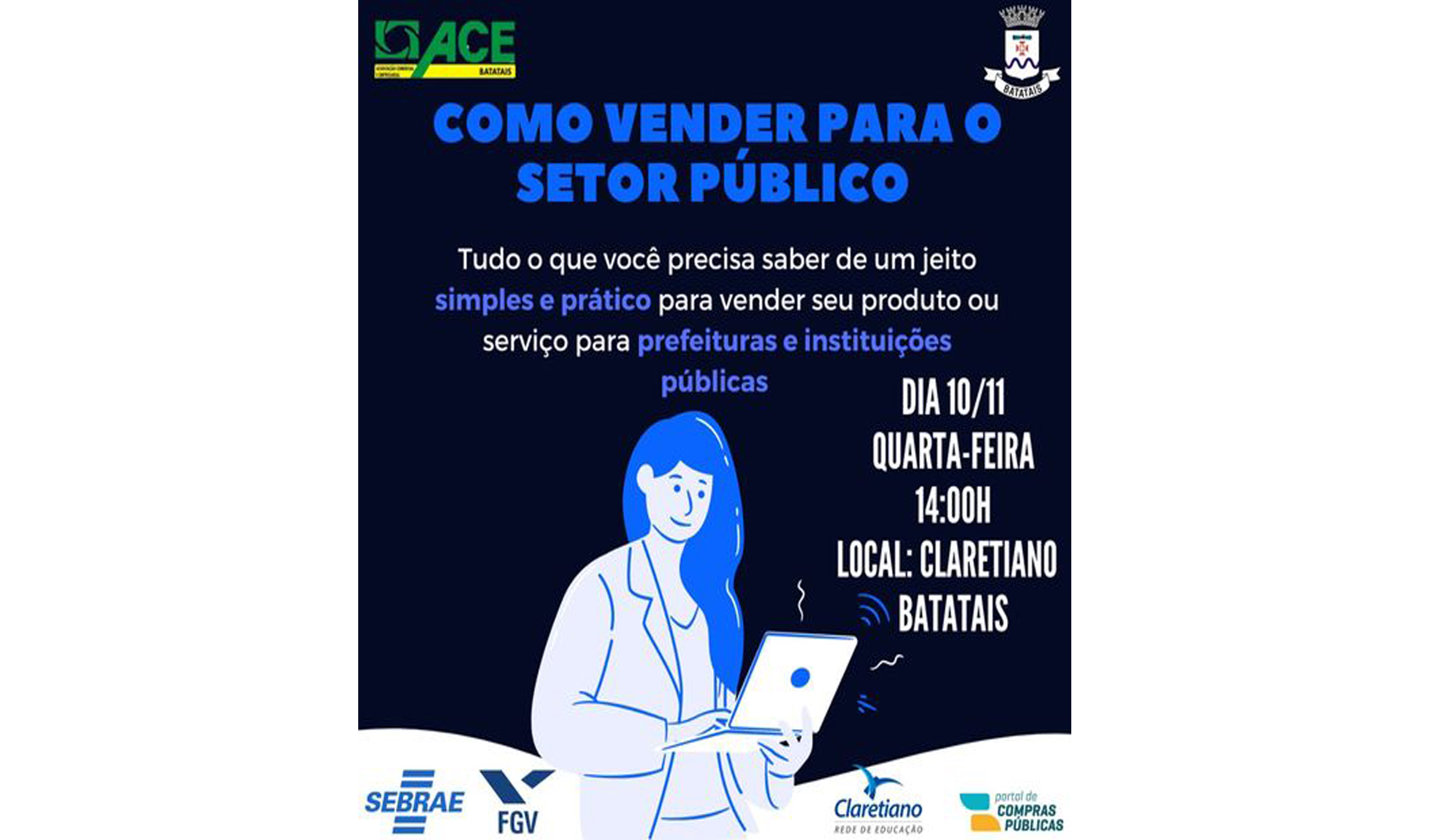 Curso ‘como vender para o setor público’ está com inscrições abertas em Batatais.