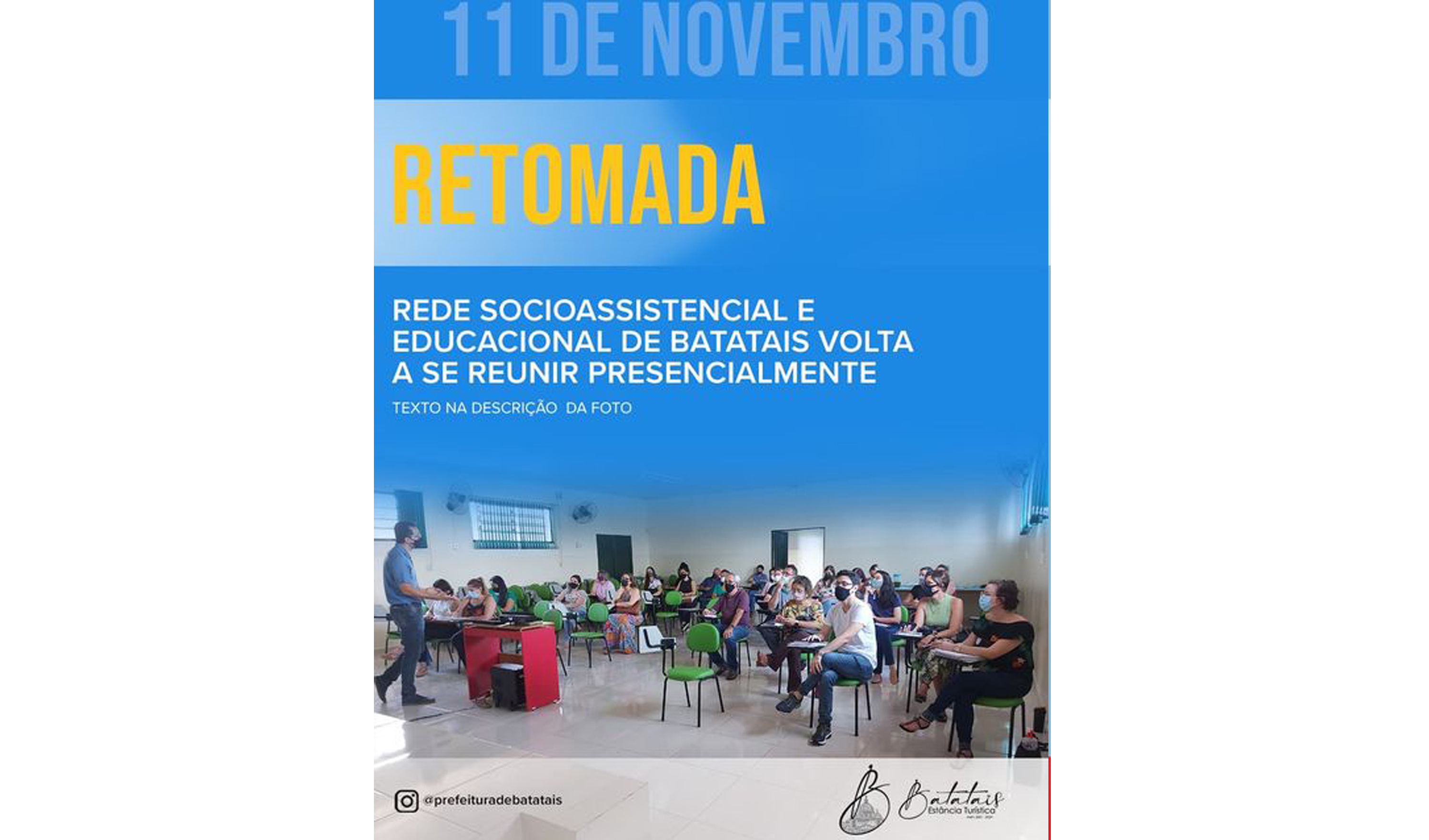 Rede Sócio assistencial e Educacional de Batatais volta a se reunir presencialmente.