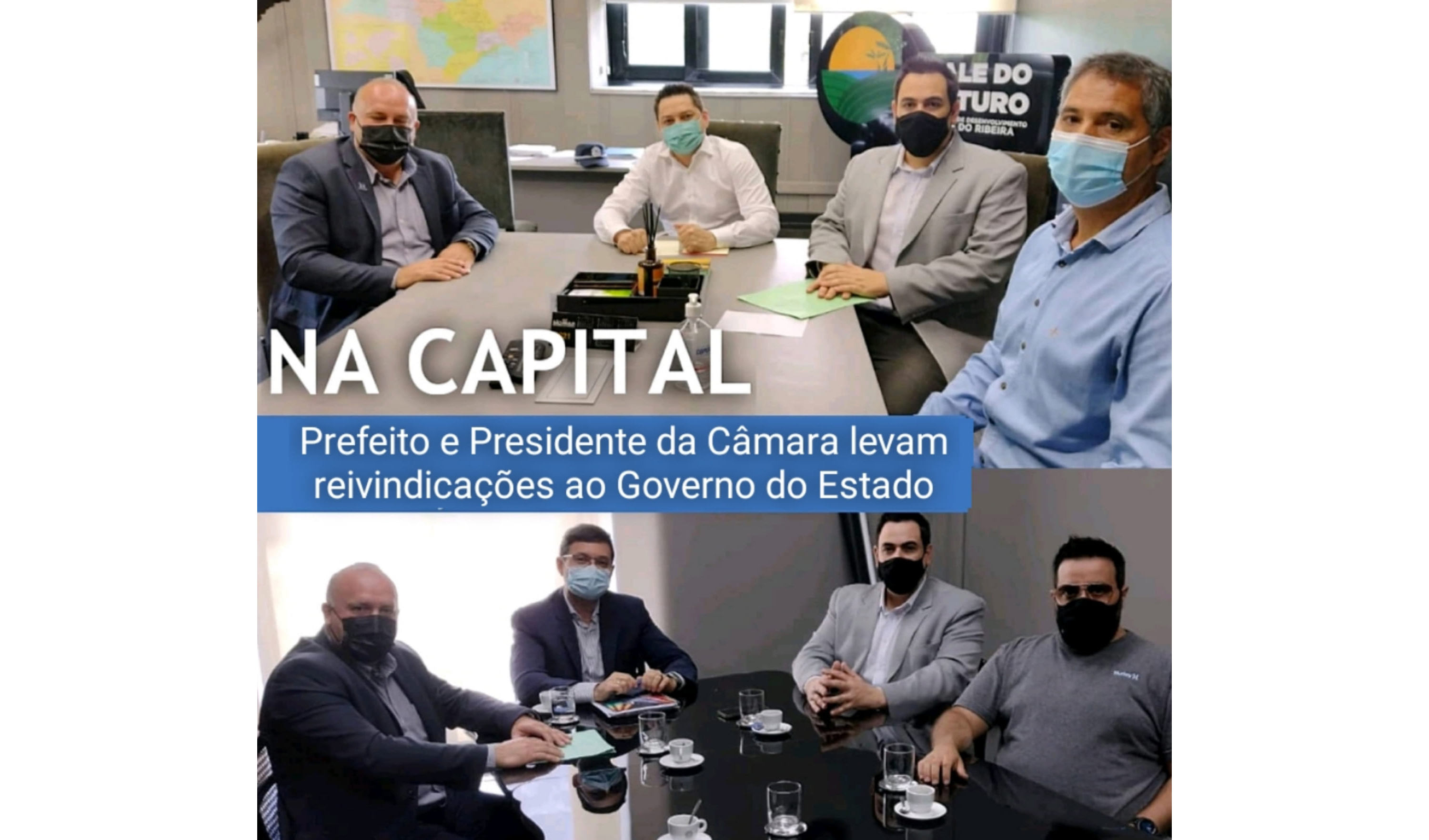 Prefeito e Presidente da Câmara estão na Capital do Estado trabalhando a liberação de recursos para o município.