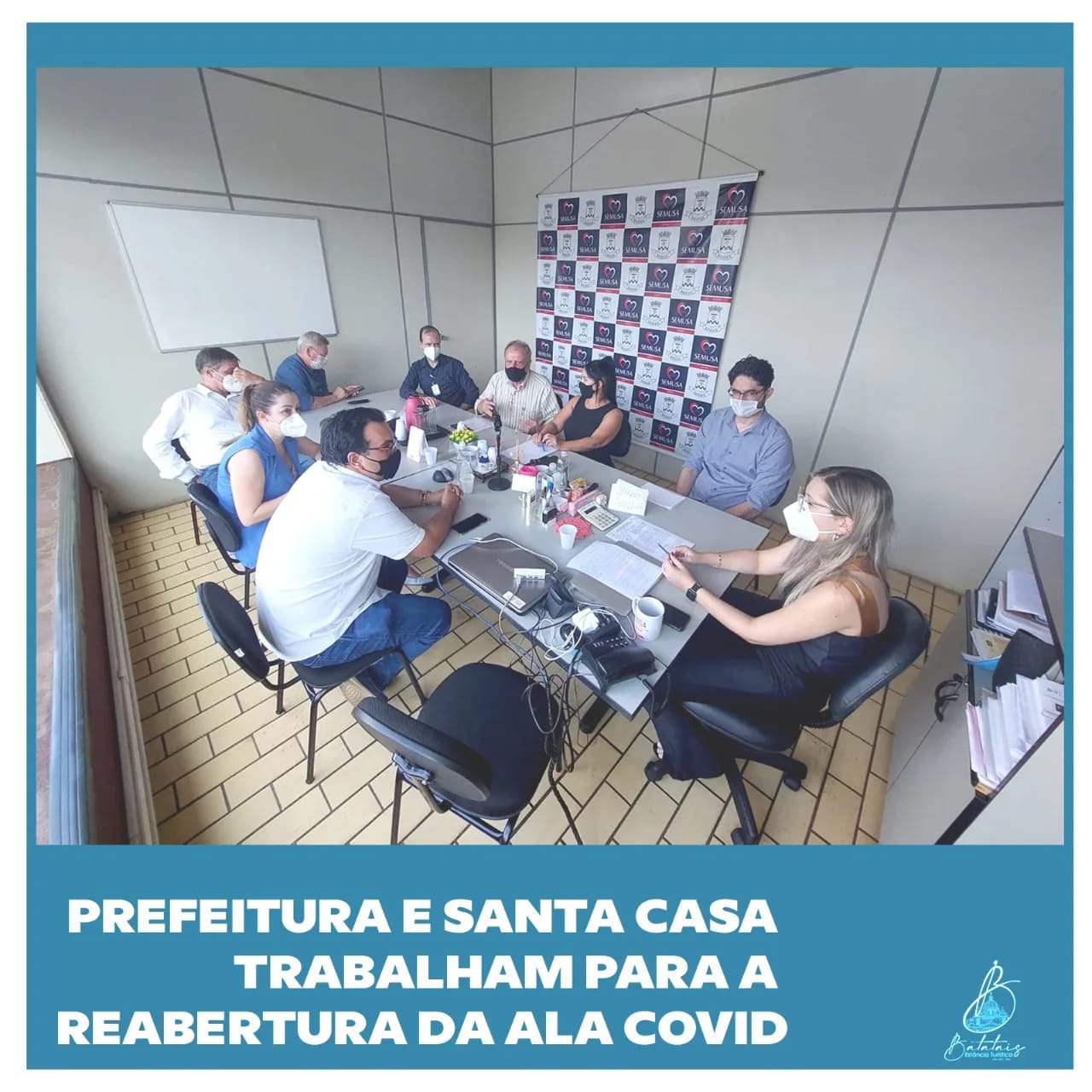 Prefeitura e Santa Casa trabalham para a reabertura da Ala Covid.