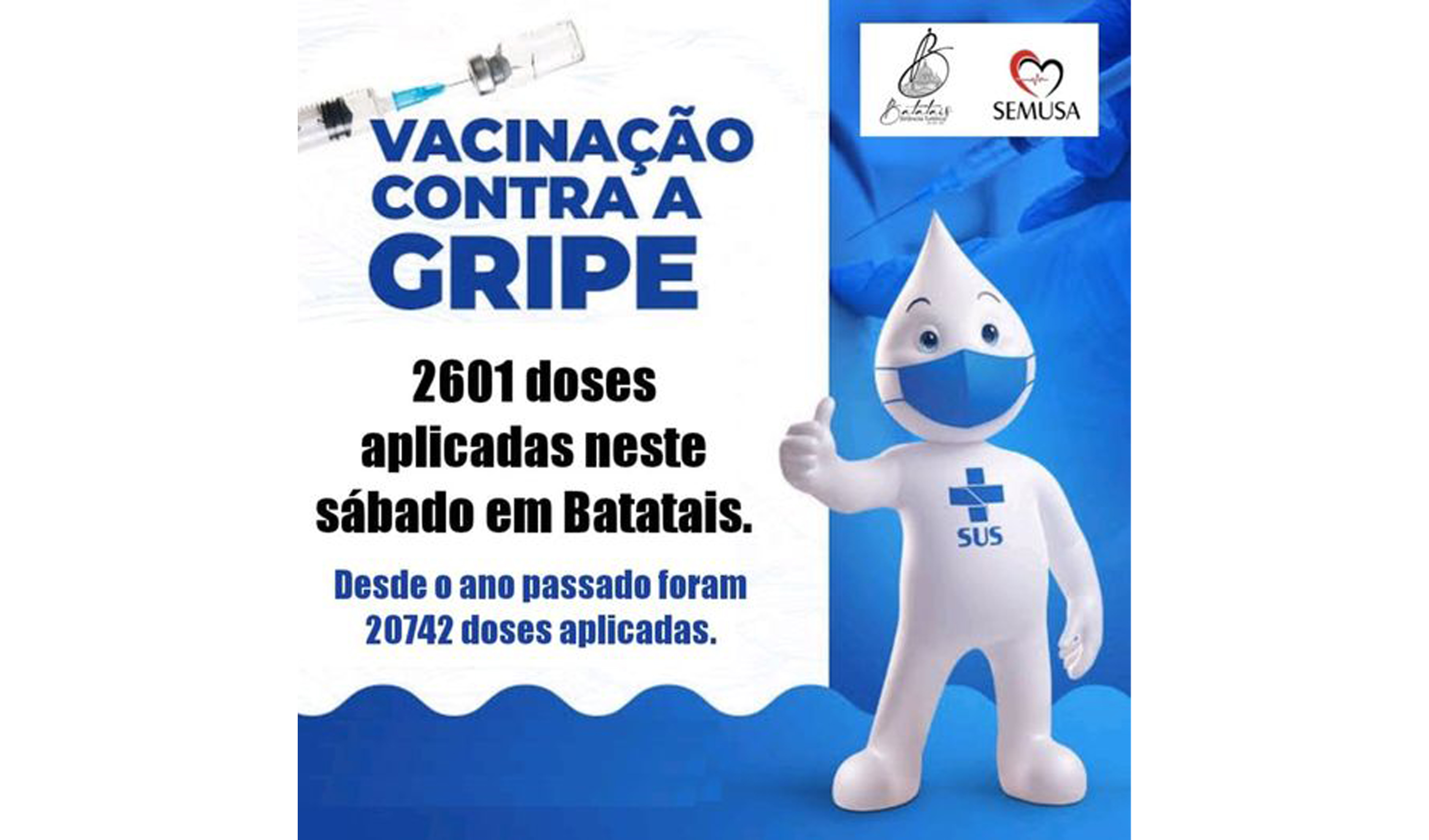 Plantão de vacinação contra Influenza (gripe).