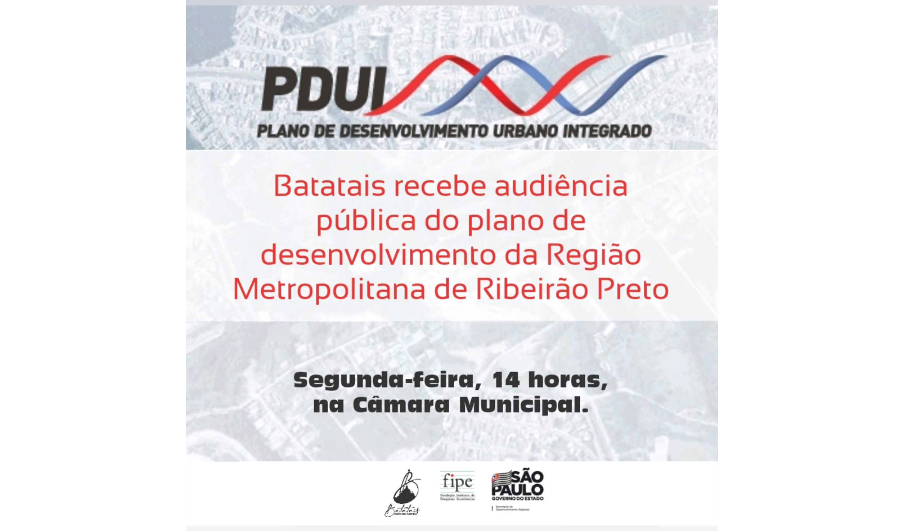 Batatais recebe audiência pública do plano de desenvolvimento da Região Metropolitana de Ribeirão Preto.