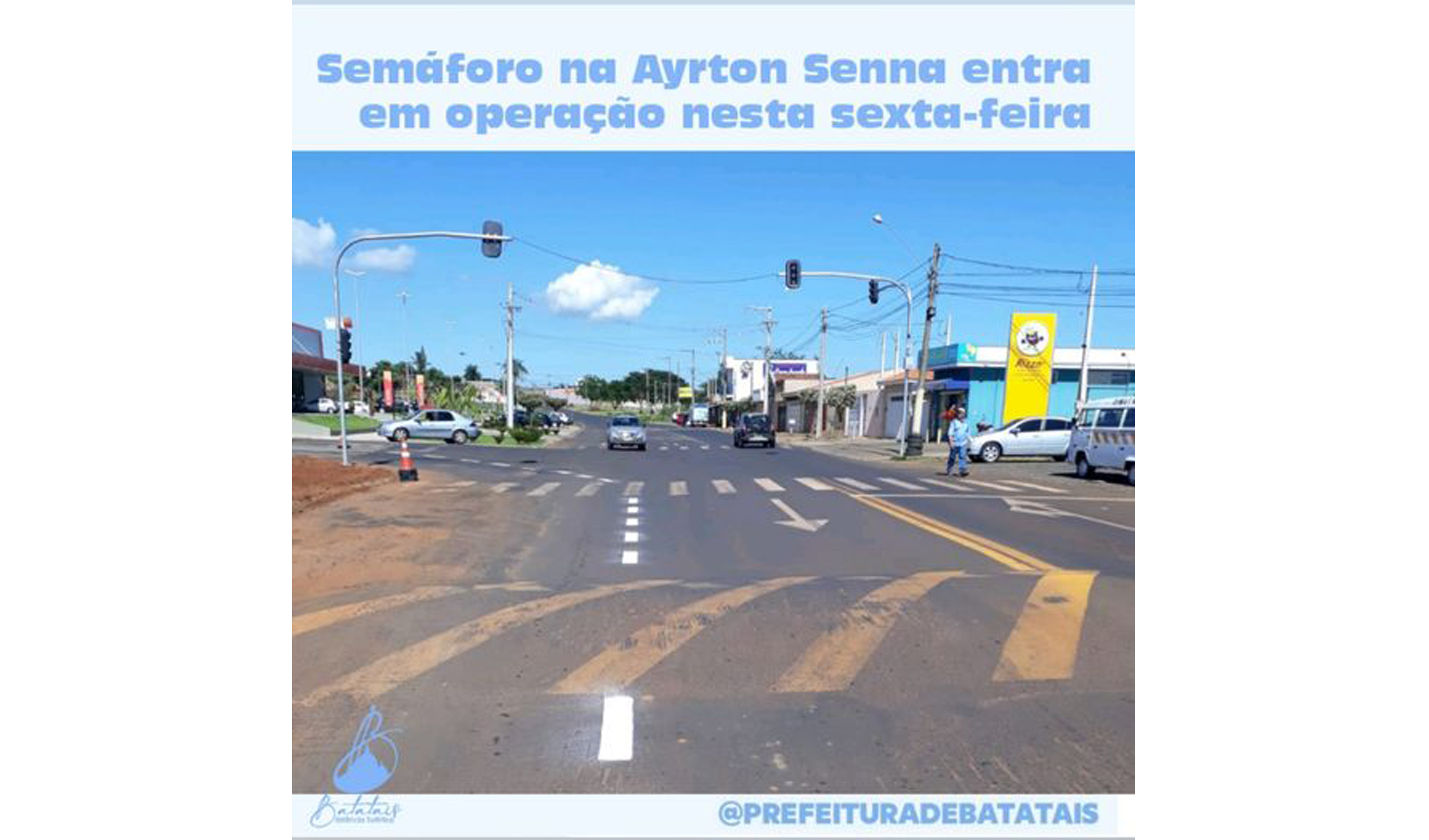 Semáforo na Ayrton Senna entra em operação nesta sexta-feira.