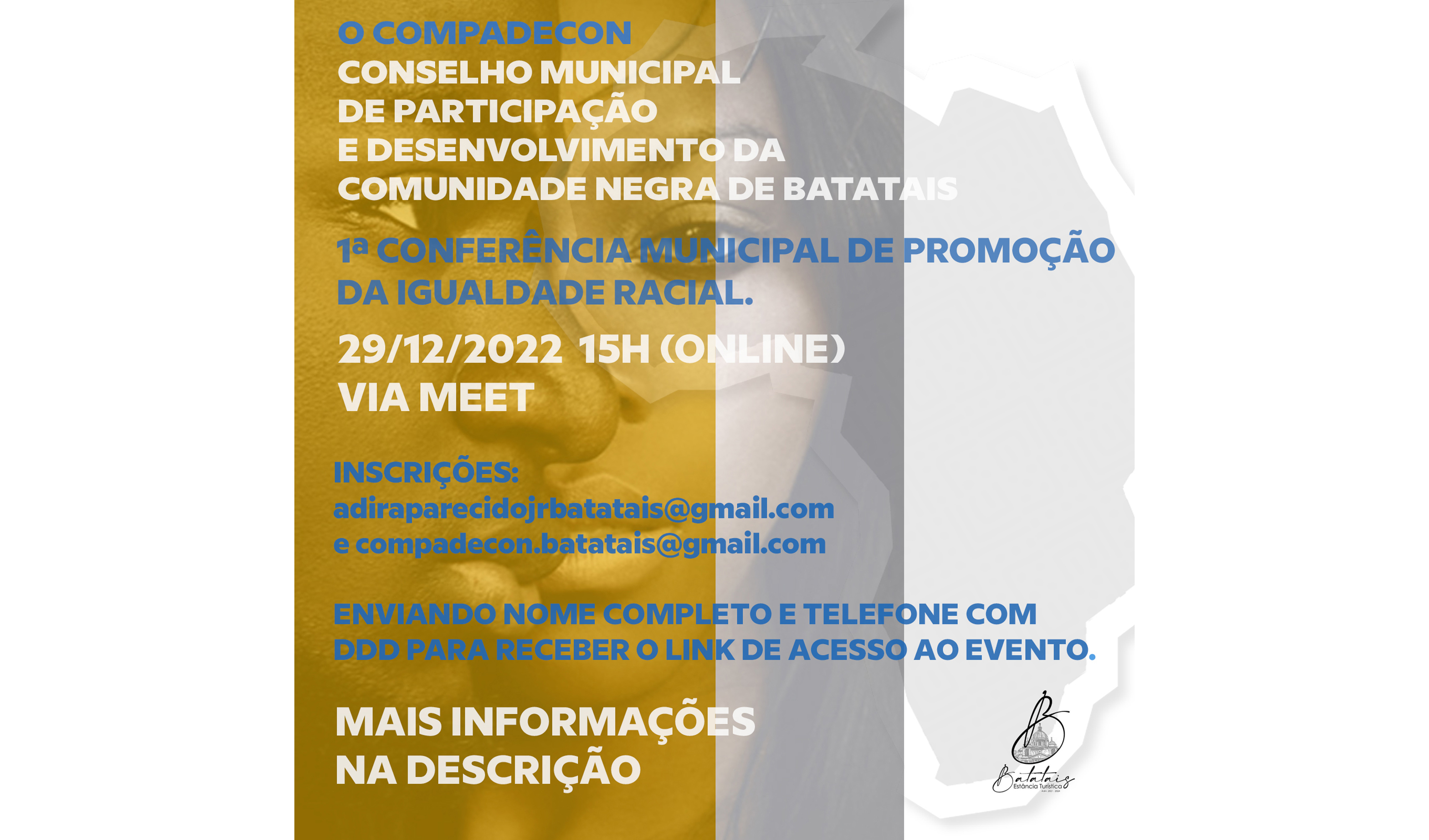 População é convidada para a 1ª Conferência Municipal de Promoção da Igualdade Racial