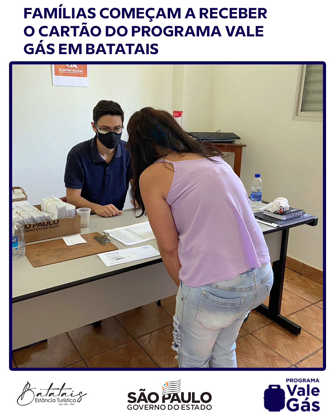 Famílias começam a receber o cartão do Programa Vale Gás em Batatais