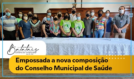 Empossada a nova composição do Conselho Municipal de Saúde.