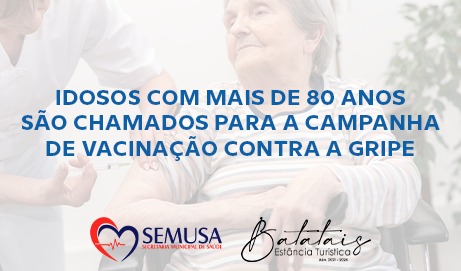 Idosos com mais de 80 anos são chamados para a campanha de vacinação contra a gripe