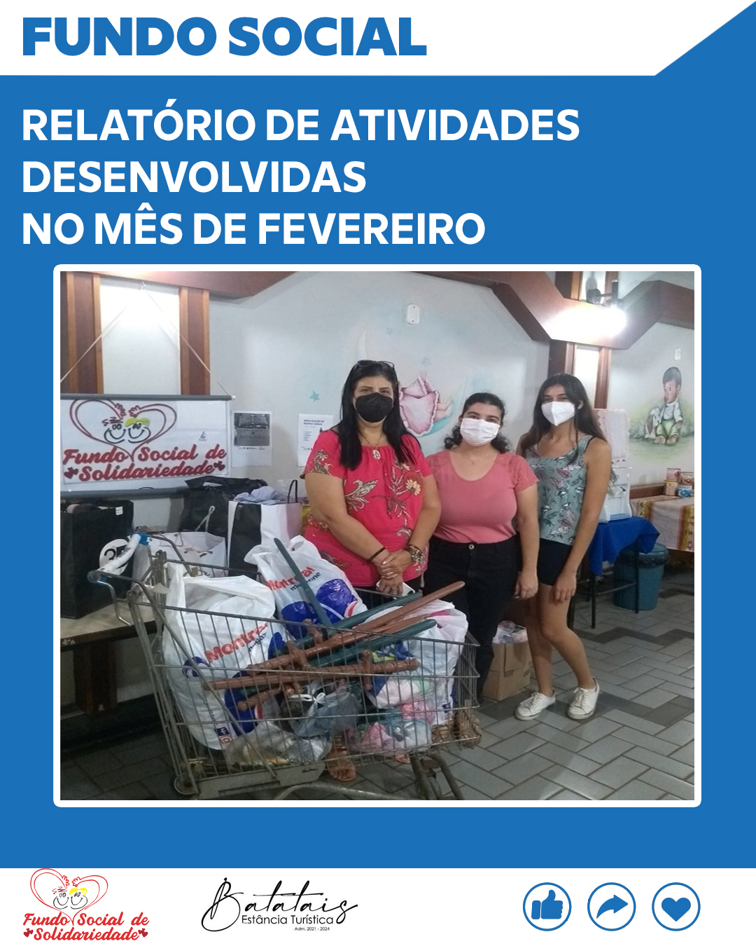 Fundo Social divulga relatório de atividades desenvolvidas no mês de fevereiro