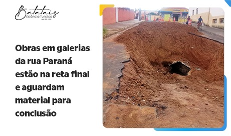 Obras em galerias da rua Paraná estão na reta final e aguardam material para conclusão