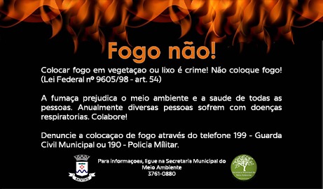 Com a aproximação do tempo seco, Batatais inicia campanha de prevenção a incêndios