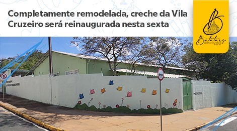 Completamente remodelada, creche da Vila Cruzeiro será reinaugurada nesta sexta.