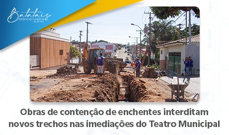 Obras de contenção de enchentes interditam novos trechos nas imediações do Teatro Municipal; veja as mudanças.