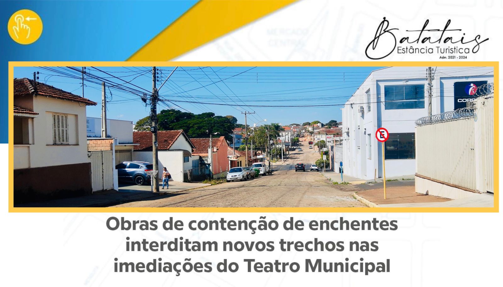 Obras de contenção de enchentes interditam novos trechos nas imediações do Teatro Municipal; veja as mudanças.