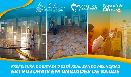 Prefeitura de Batatais está realizando melhorias estruturais em unidades de saúde