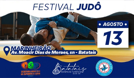 Associação Batataense de Judô realiza festival esportivo neste fim de semana.