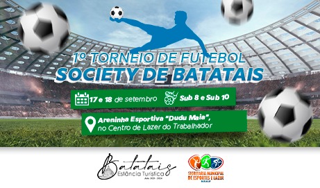 Secretaria de Esportes de Batatais realizará o 1º Torneio de Futebol Society na nova Areninha Esportiva