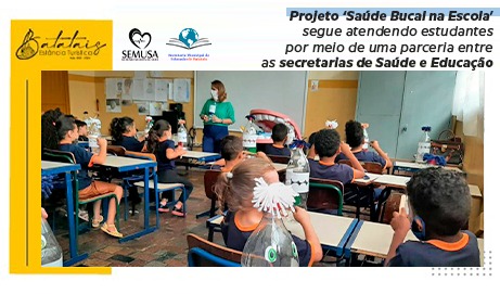 Projeto ‘Saúde Bucal na Escola’ segue atendendo estudantes por meio de uma parceria entre as secretarias de Saúde e Educação