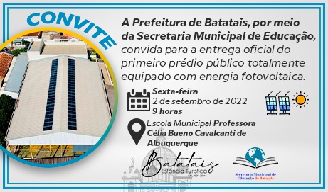 Prefeitura de Batatais entrega primeiro prédio totalmente equipado com energia fotovoltaica