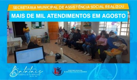 Secretaria Municipal de Assistência Social realizou mais de mil atendimentos em agosto