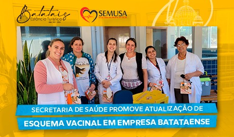 Secretaria de Saúde promove atualização de esquema vacinal em empresa batataense