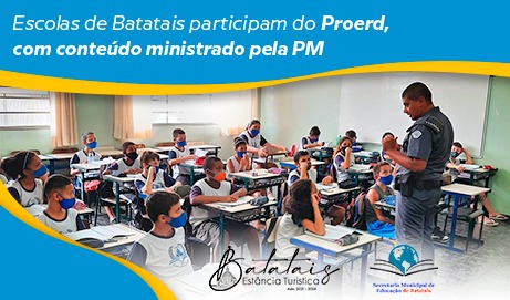 Escolas de Batatais participam do Proerd, com conteúdo ministrado pela PM