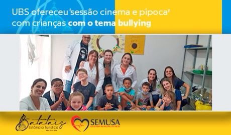 UBS do São Carlos oferece sessão temática de ‘cinema com pipoca’ para conscientização contra a prática do bullying