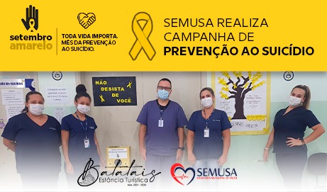 “Setembro Amarelo’: Semusa realiza ações de prevenção ao suicídio