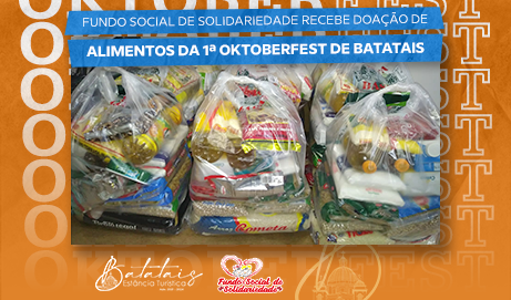 Fundo Social recebe doação de alimentos da 1ª Oktoberfest de Batatais