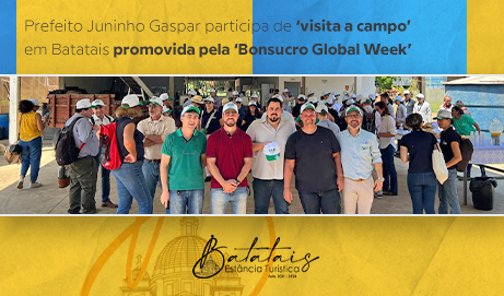 Prefeito Juninho Gaspar participa de ‘visita a campo’ em Batatais promovida pela ‘Bonsucro Global Week’