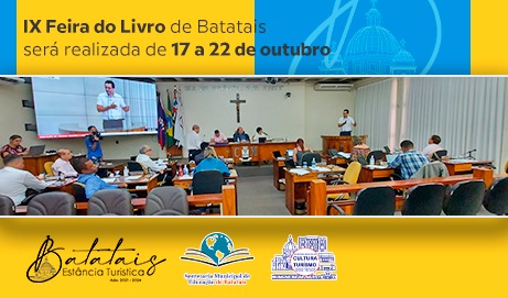 IX Feira do Livro de Batatais será realizada de 17 a 22 de outubro