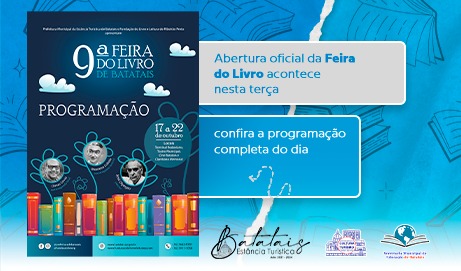 Abertura oficial da Feira do Livro acontece nesta terça; confira a programação completa do dia