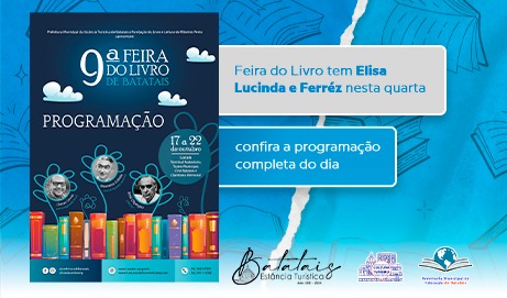 Feira do Livro de Batatais tem Elisa Lucinda e Ferréz nesta quarta; confira programação completa