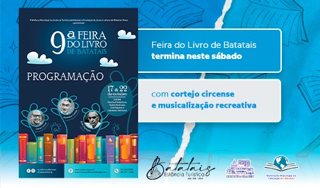 Feira do Livro de Batatais termina neste sábado com cortejo circense e musicalização recreativa