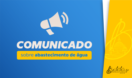 Comunicado sobre abastecimento de água