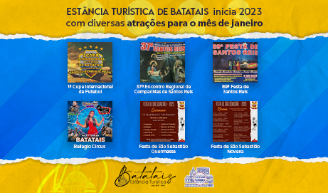 Estância Turística de Batatais inicia 2023 com diversas atrações para o mês de janeiro