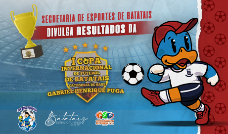 Secretaria de Esportes de Batatais divulga resultados da 1ª Copa Internacional de Futebol Categorias de Base