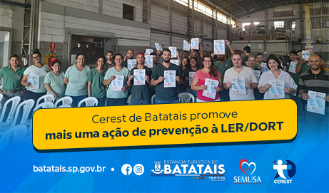 Cerest de Batatais promove mais uma ação de prevenção à LER/DORT