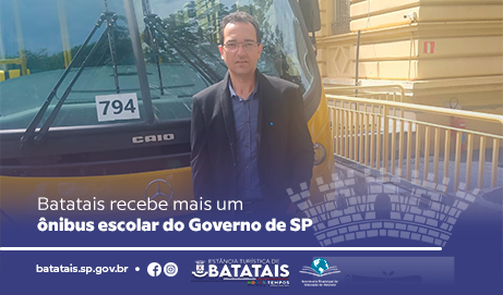 Batatais recebe mais um ônibus escolar do Governo do Estado