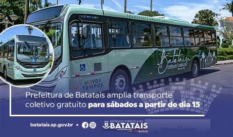 Prefeitura de Batatais amplia transporte coletivo gratuito para sábados a partir do dia 15