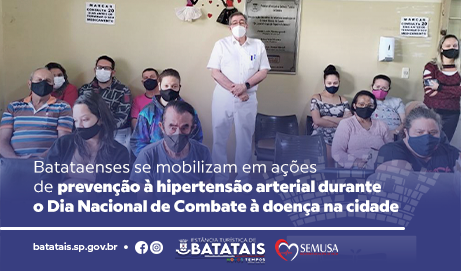 Batataenses se mobilizam em ações de prevenção à hipertensão arterial durante o Dia Nacional de Combate à doença na cidade