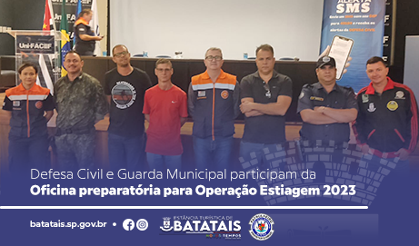 Defesa Civil e Guarda Municipal participam da Oficina preparatória para Operação Estiagem 2023